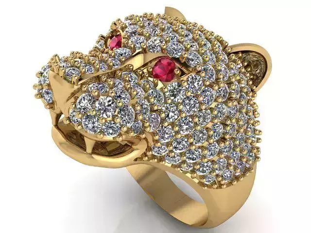 Diamond Solitaire Ring Jewellery for Women 3D print model