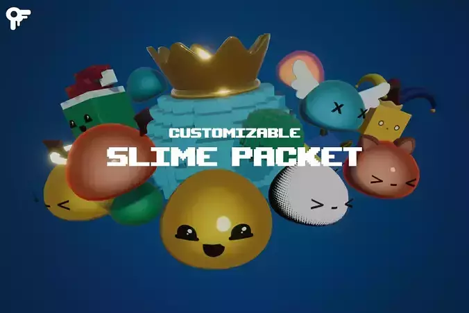 Customizable Slime Pack - MekaruStudios Low-poly 3D model