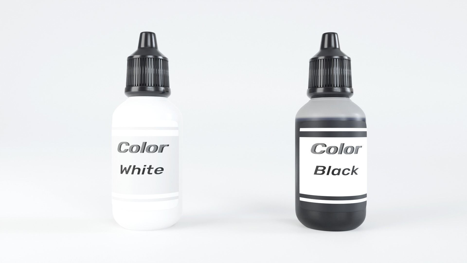 Pack 6 Paint Containers Colors 3D Model Collection_36