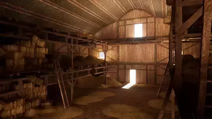 Modular Western Barn 30 Assets