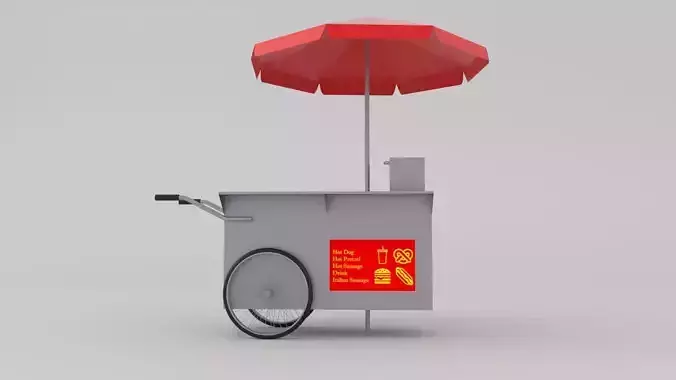 Food Cart 3D model