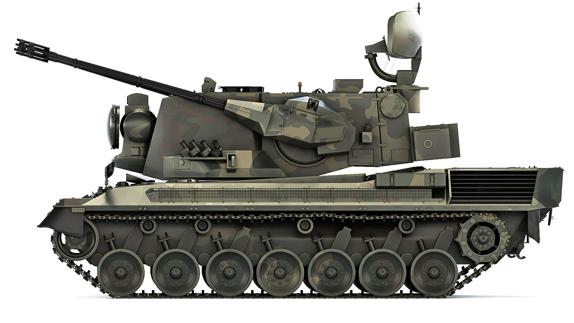 FlakPz 2 Gepard 1A2 2006 3D model_1