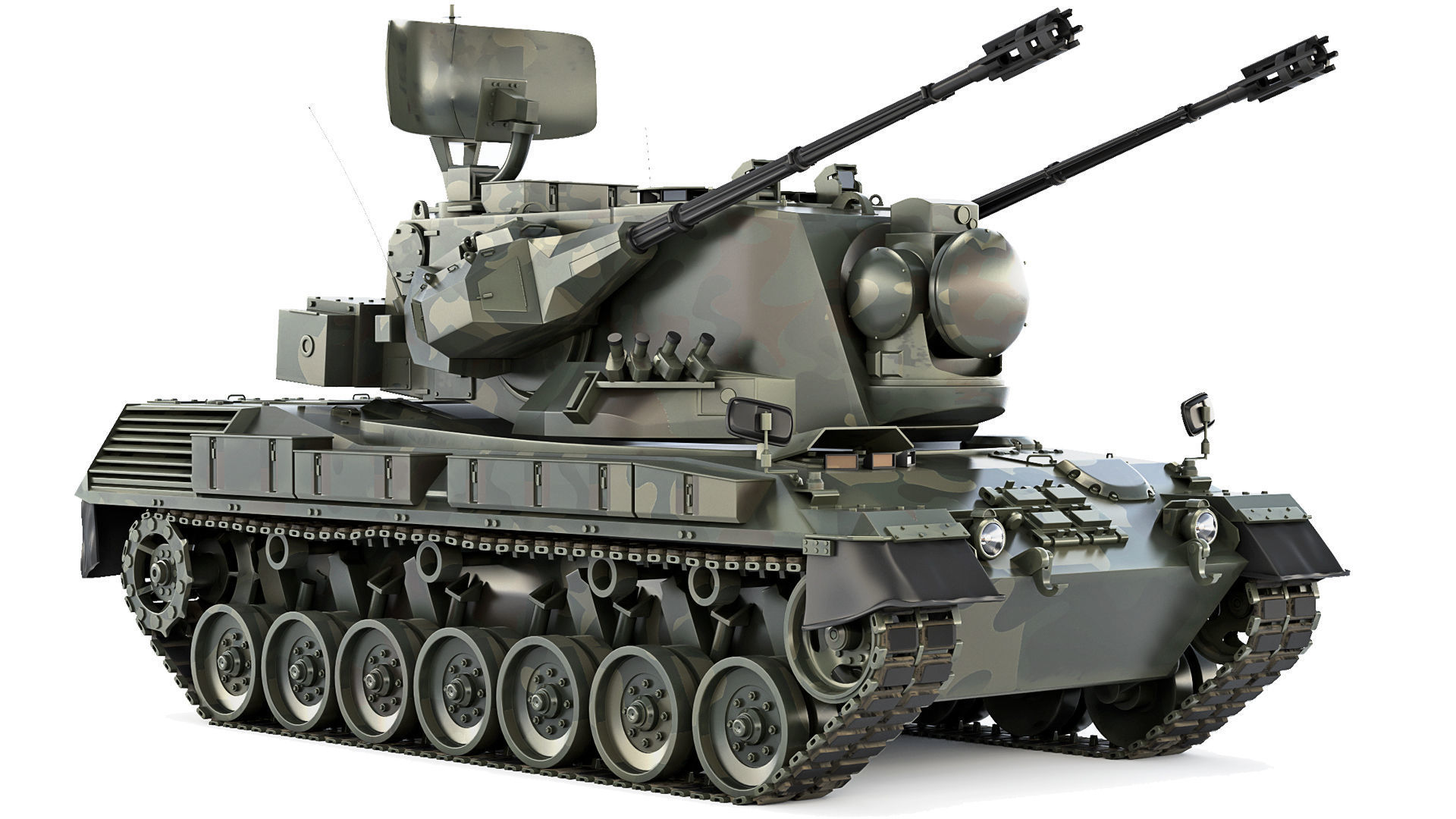 FlakPz 2 Gepard 1A2 2006 3D model_6
