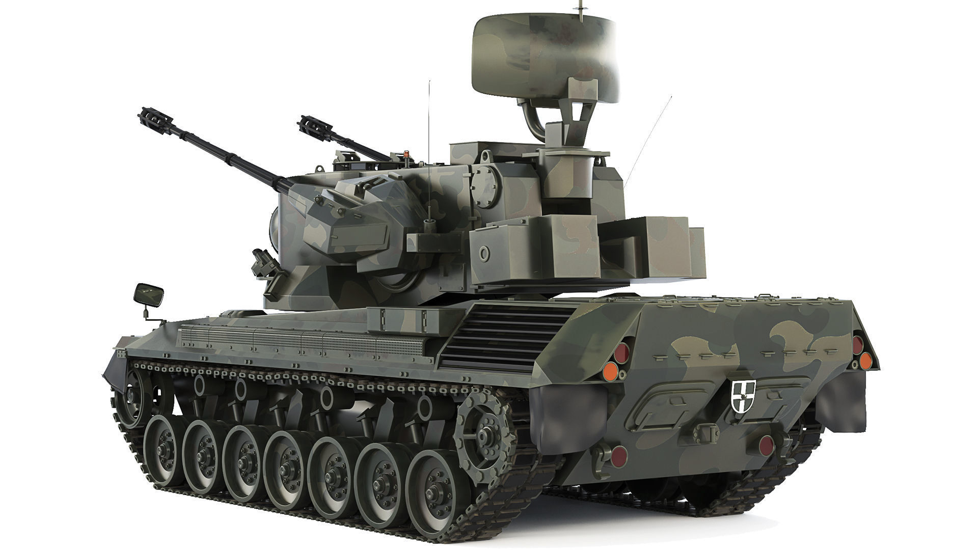 FlakPz 2 Gepard 1A2 2006 3D model_2