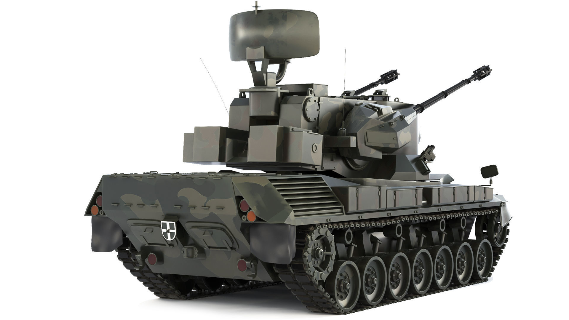 FlakPz 2 Gepard 1A2 2006 3D model_4