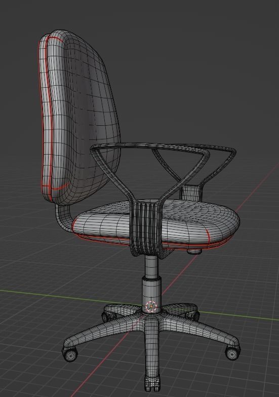 Blender Chair 3D model_8