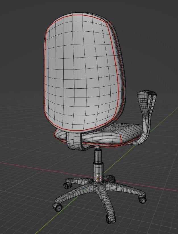 Blender Chair 3D model_7