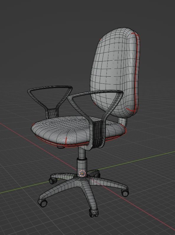 Blender Chair 3D model_6