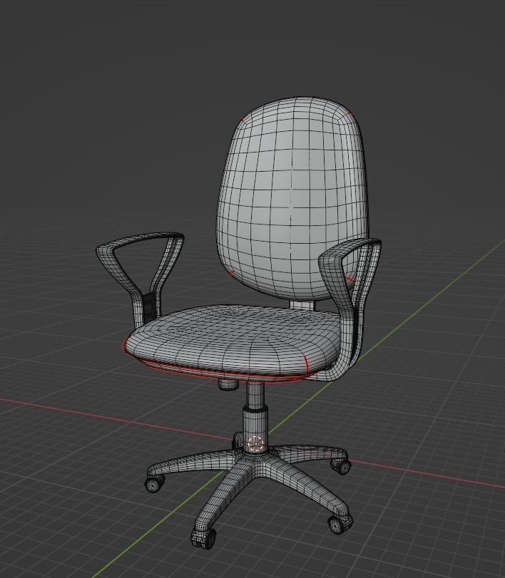 Blender Chair 3D model_5