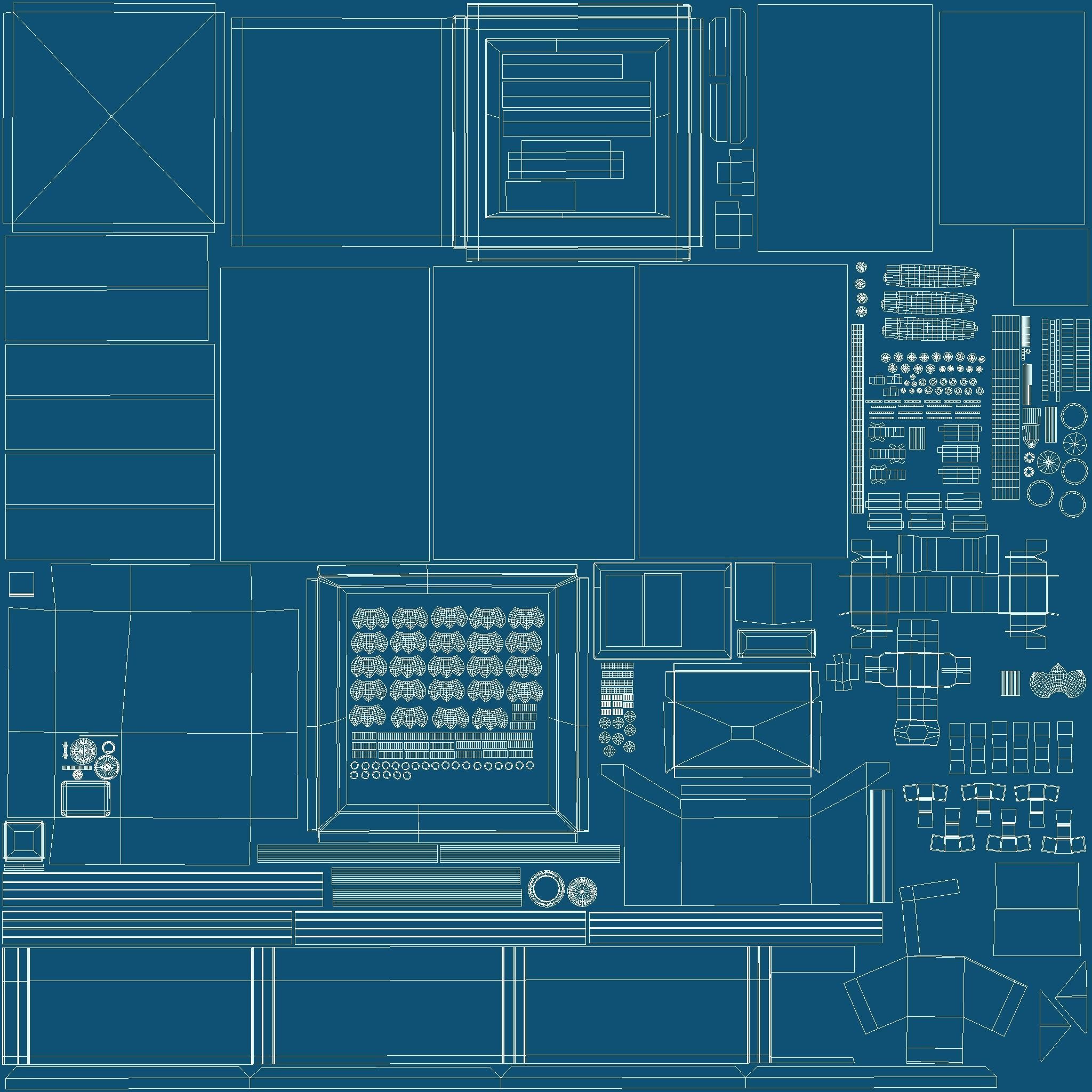 Teddies claw machine Low-poly 3D model_7