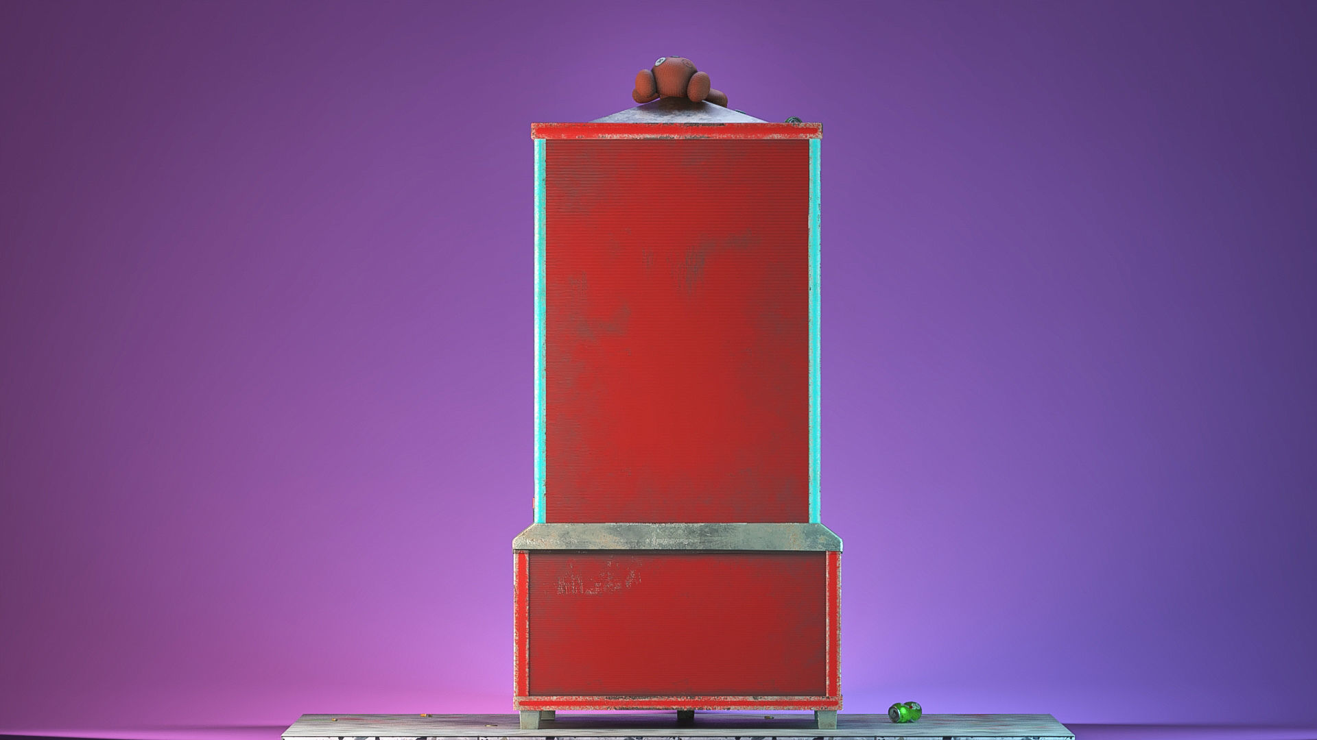 Teddies claw machine Low-poly 3D model_12