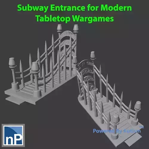 Subway Entrance for Modern Wargames