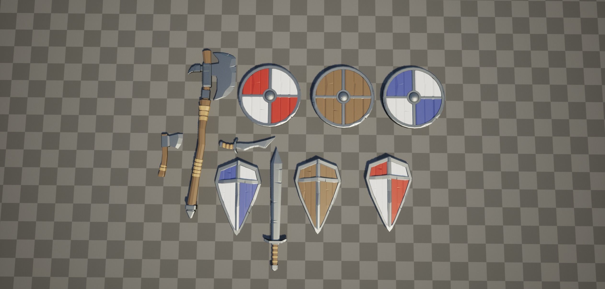 Low poly pack Low-poly 3D model_2