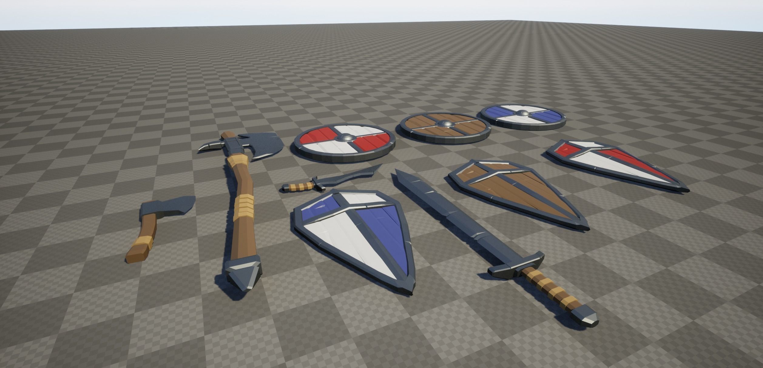 Low poly pack Low-poly 3D model_1