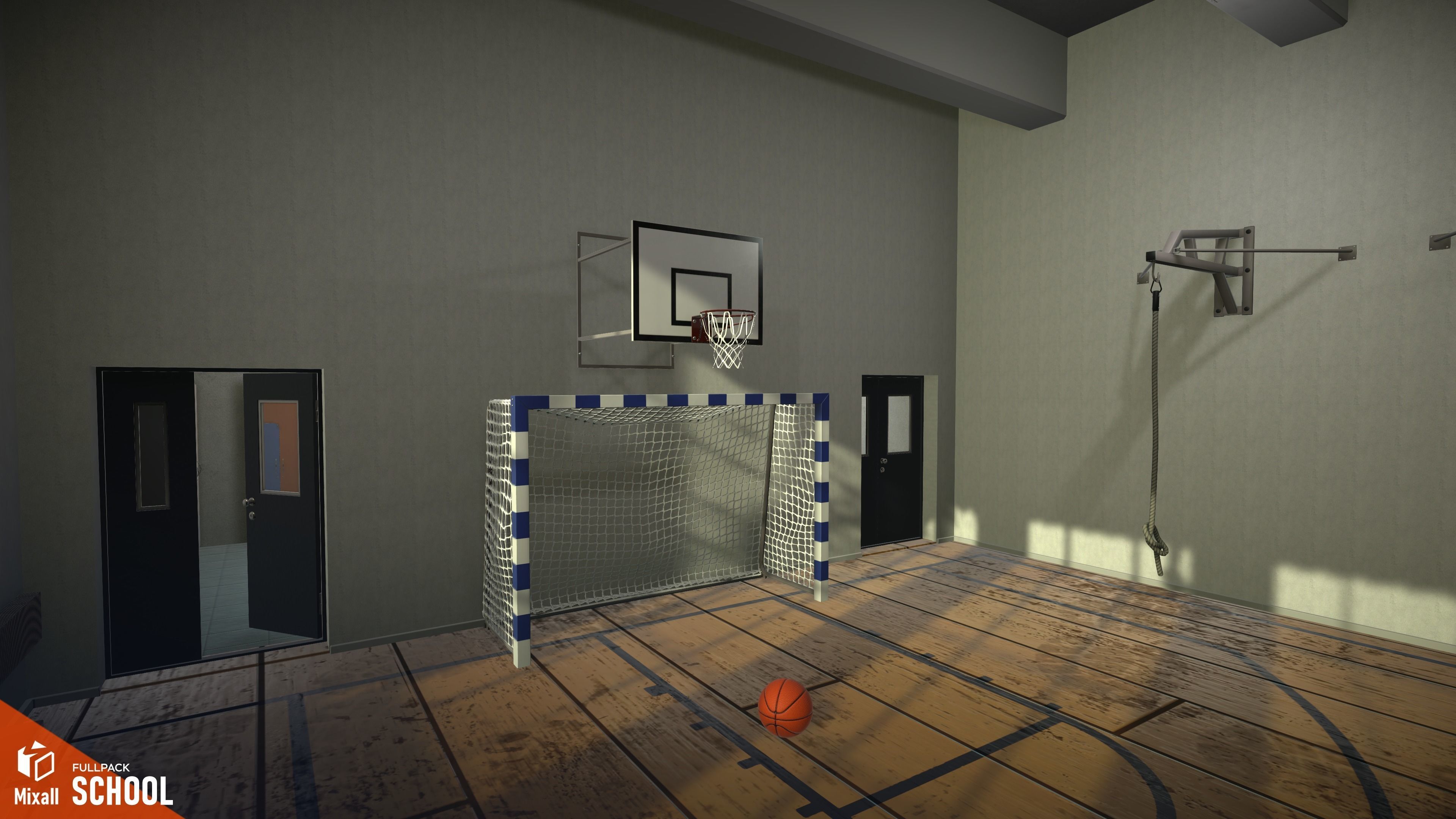 School - full pack Low-poly 3D model_5