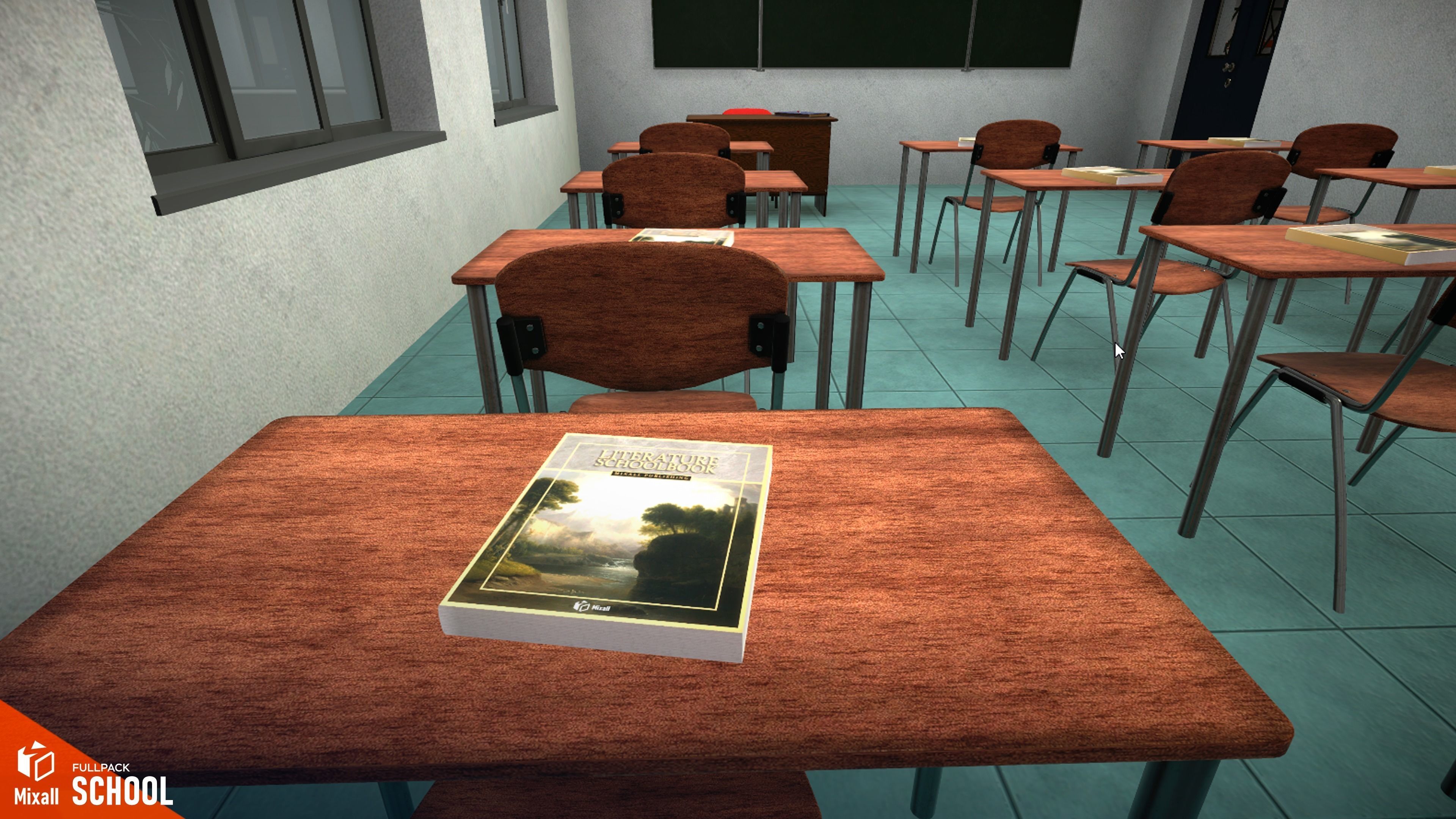 School - full pack Low-poly 3D model_12