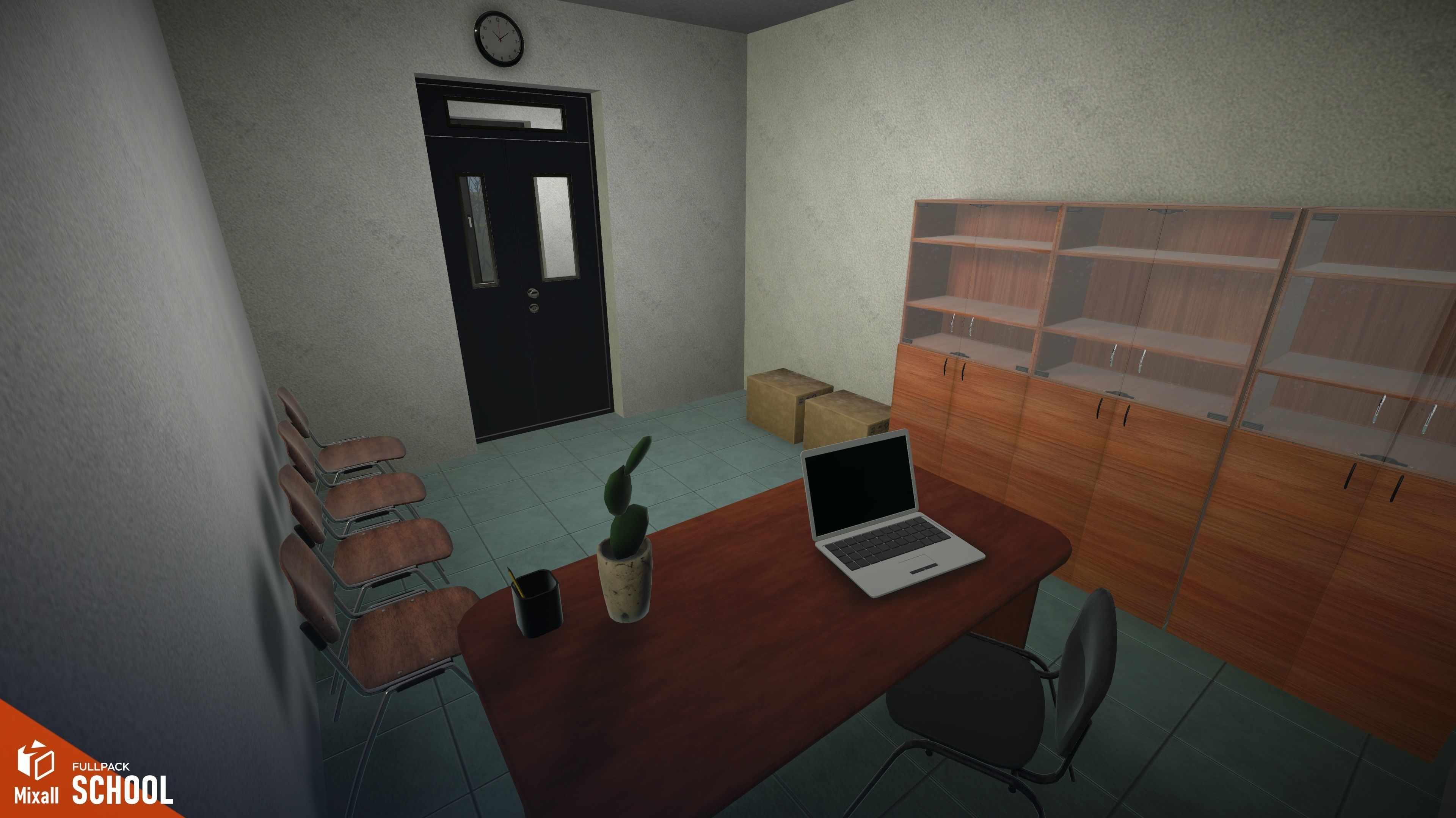 School - full pack Low-poly 3D model_13