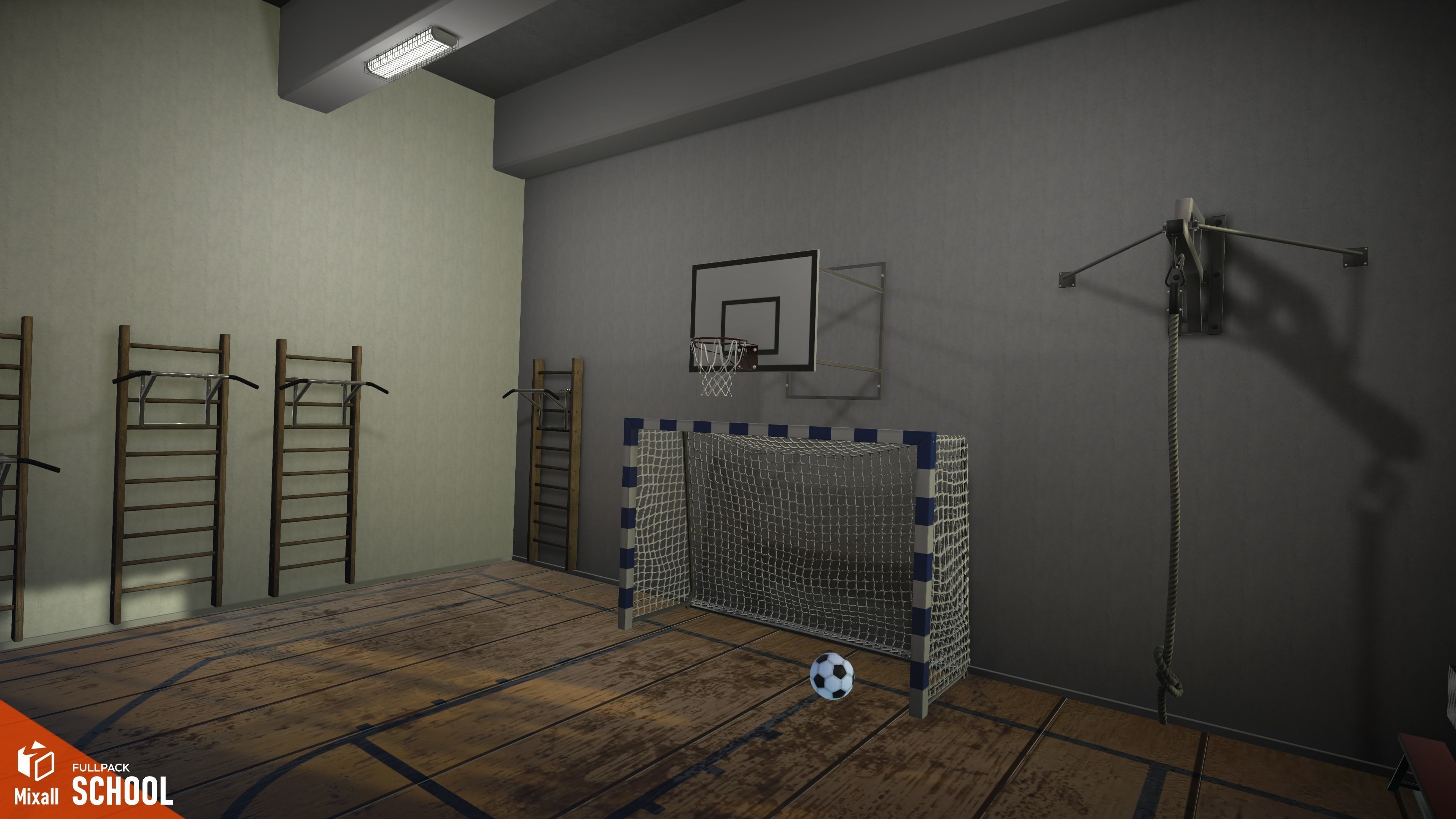 School - full pack Low-poly 3D model_8