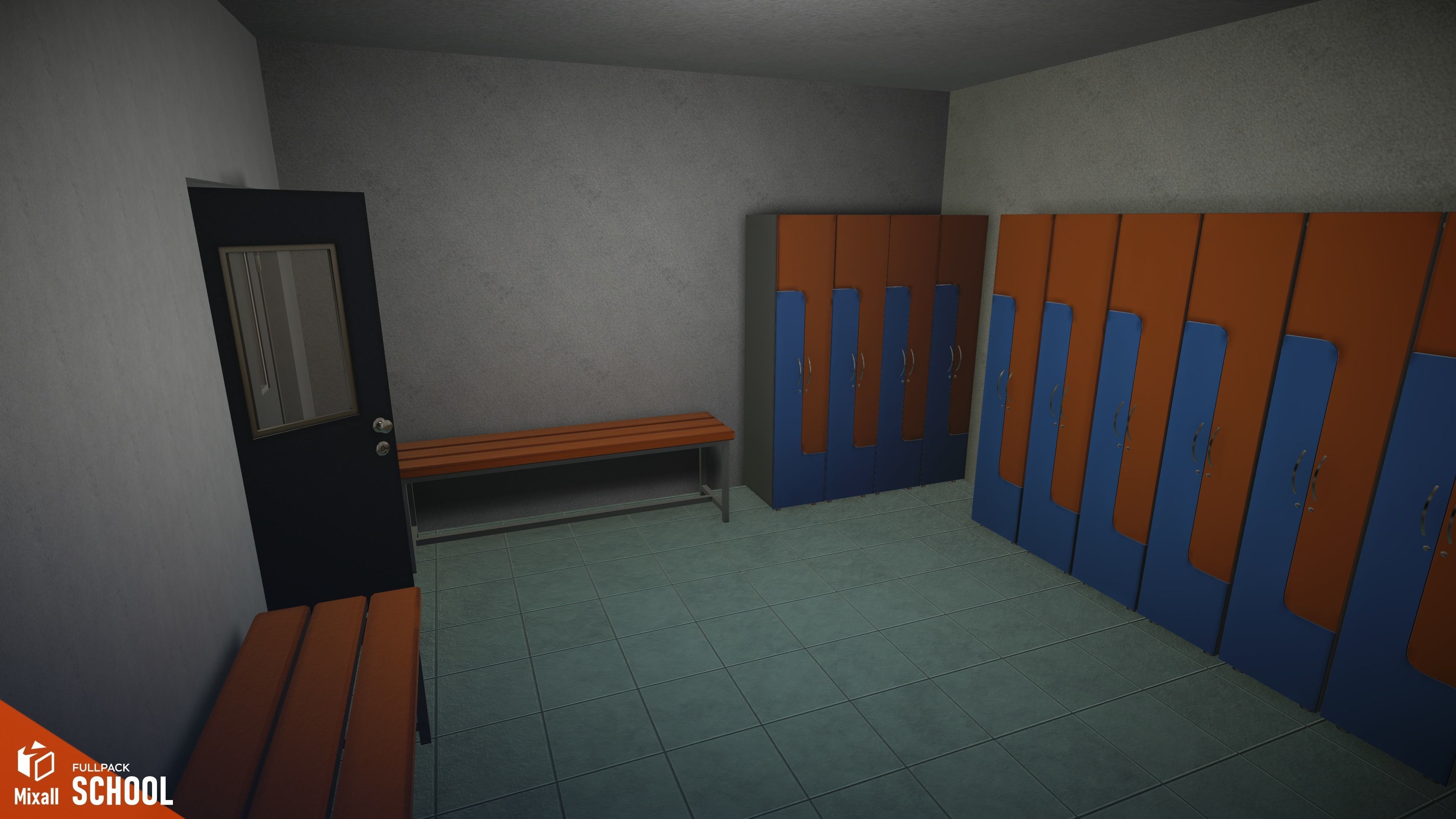 School - full pack Low-poly 3D model_10