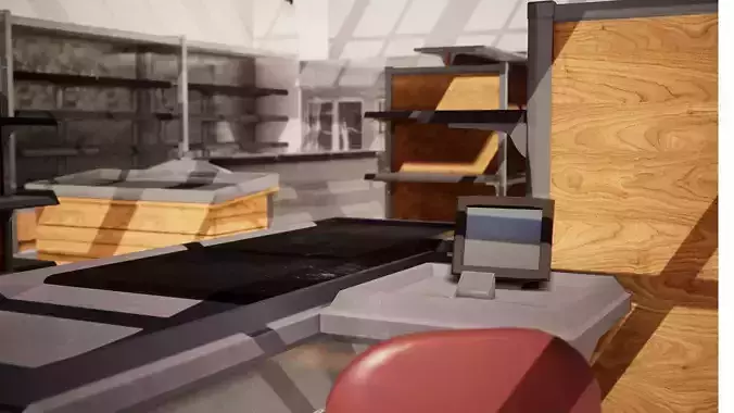 Store Props 21 Assets Low-poly 3D model Store Props 21 Assets Low-poly 3D model