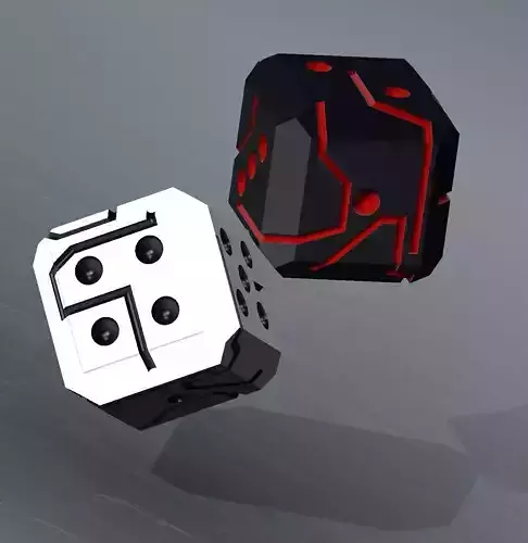 BLACK AND WHITE DICE
