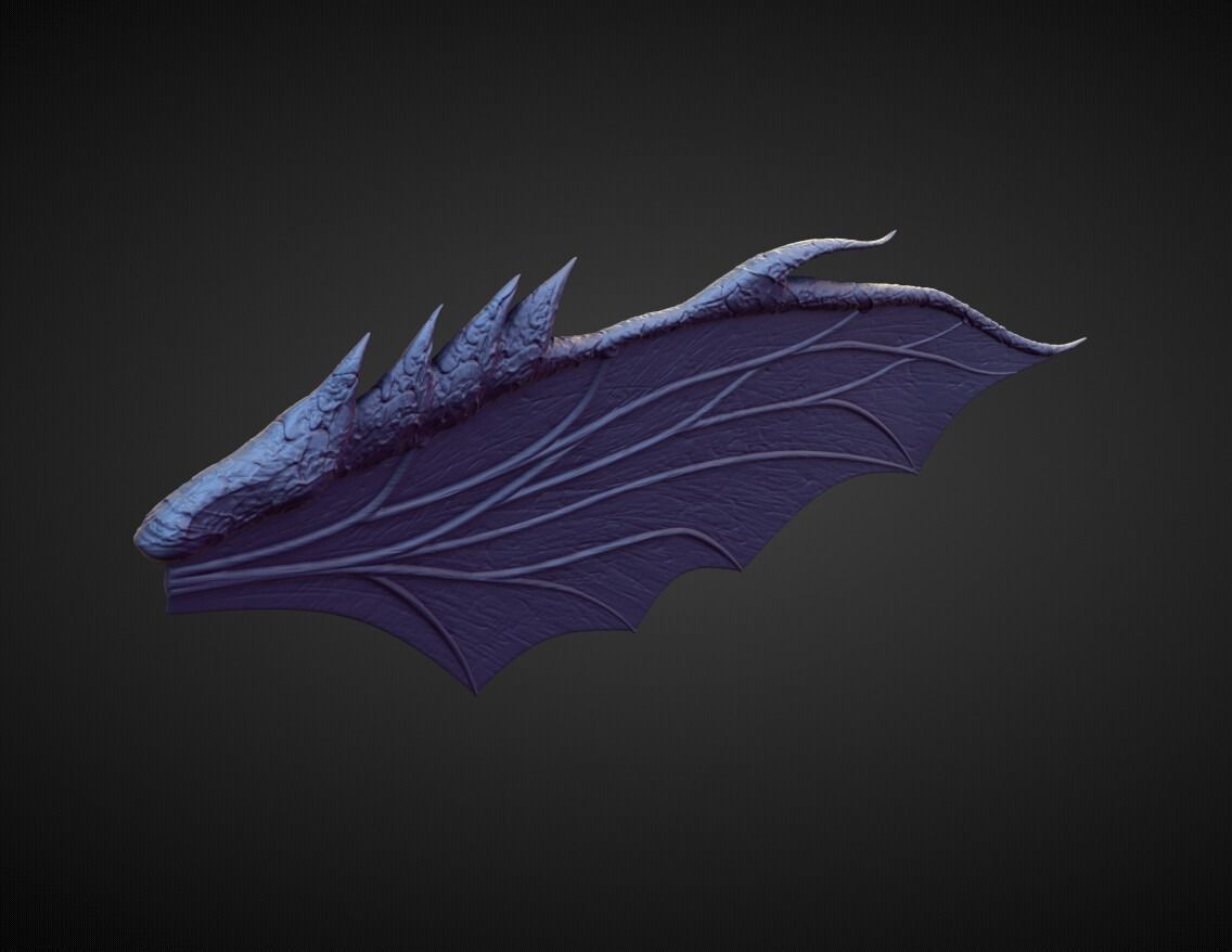 WING30 high poly sculpt 3D model_1