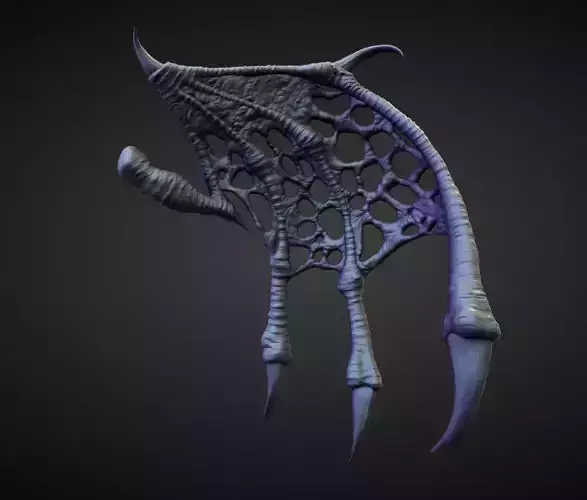 WING36 high poly sculpt