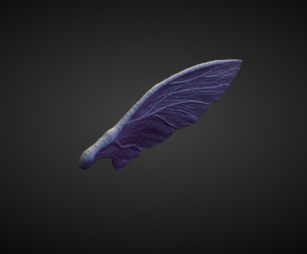 WING38 high poly sculpt 3D model_1