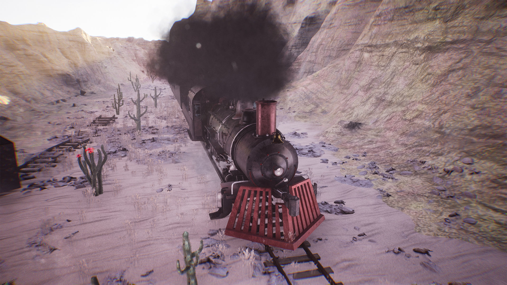 Modular Locomotive 61 Assets Low-poly 3D model_8