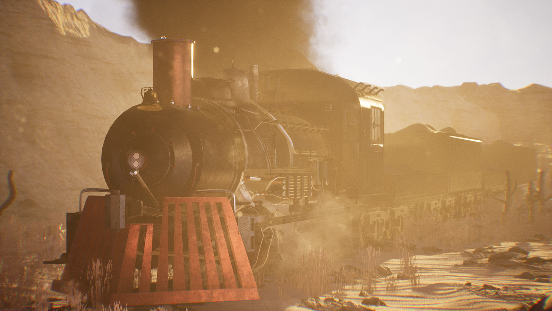 Modular Locomotive 61 Assets Low-poly 3D model_3