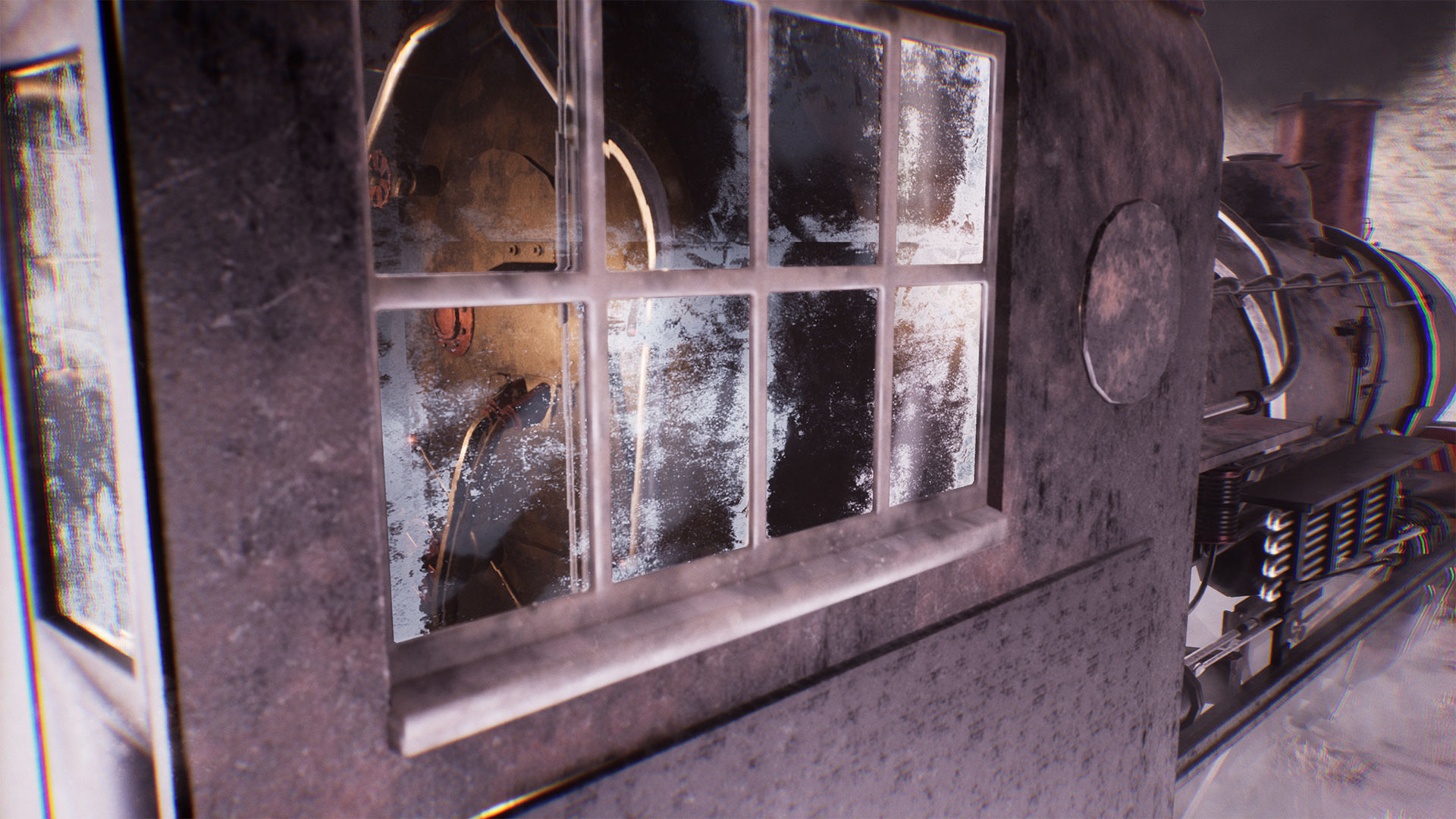 Modular Locomotive 61 Assets Low-poly 3D model_10