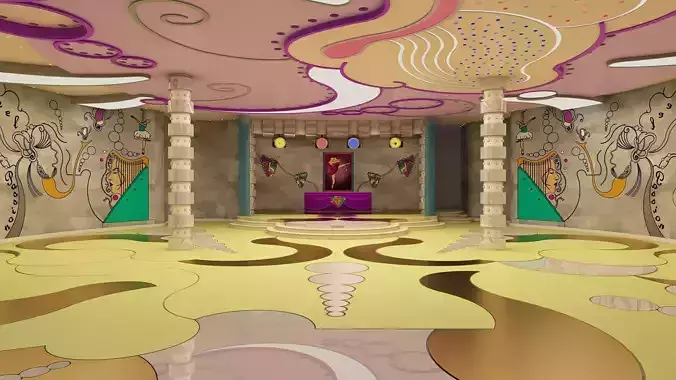 0187 - Night Club 3D Hall - 2D Drawings