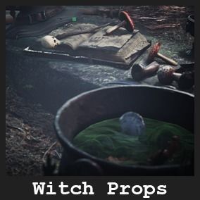 Witch Props 79 Assets Low-poly 3D model_1