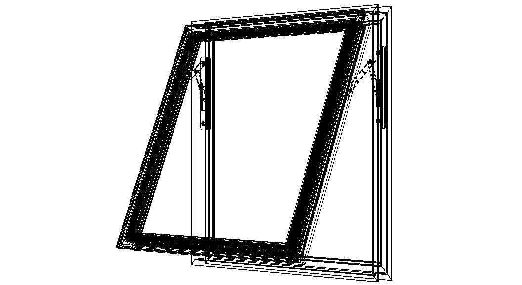 Casement Window- Top Hung 3D model_20