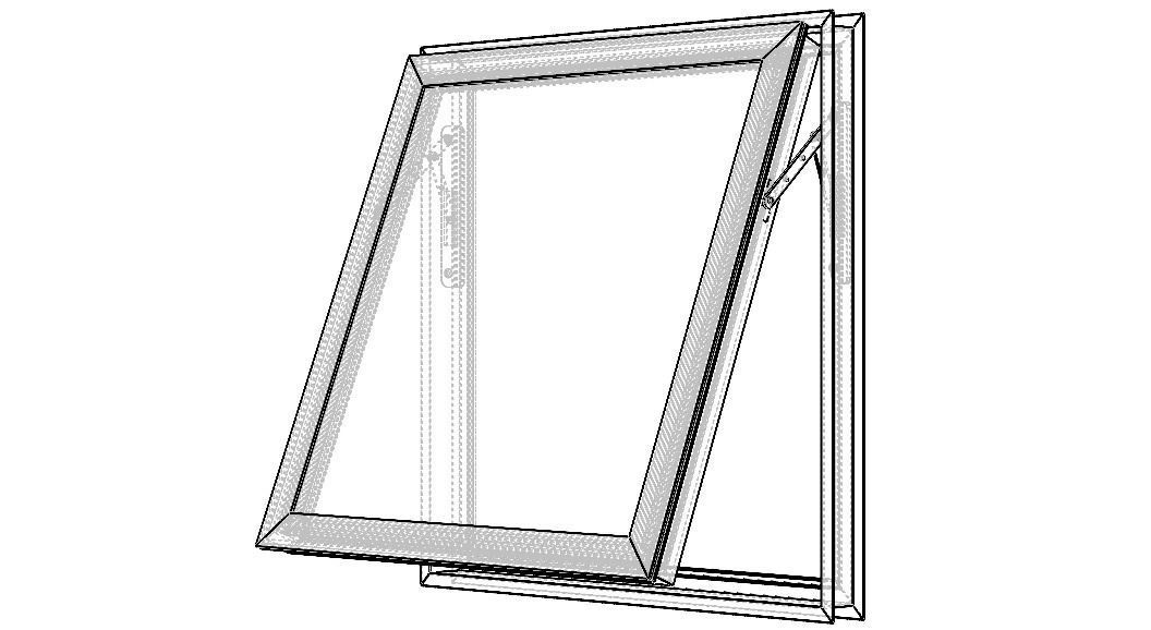 Casement Window- Top Hung 3D model_19