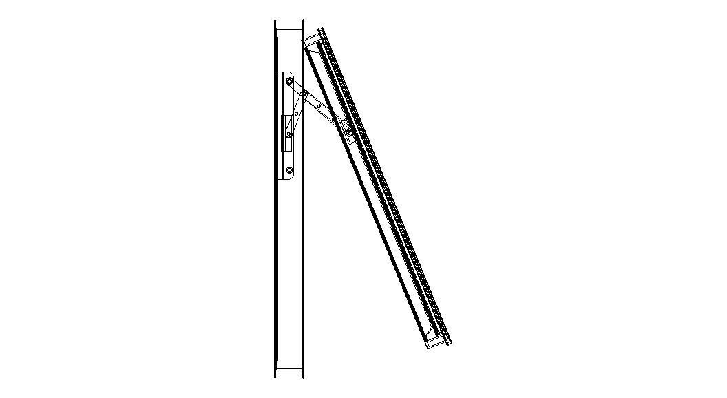 Casement Window- Top Hung 3D model_12