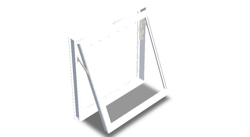 Casement Window- Top Hung 3D model_5