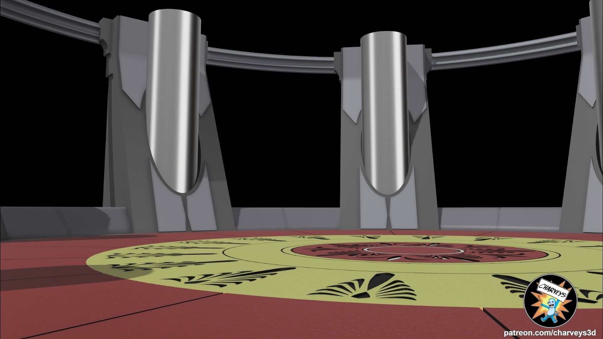 Star Wars Jedi Council Chamber Diorama for action figures 3D print model_7