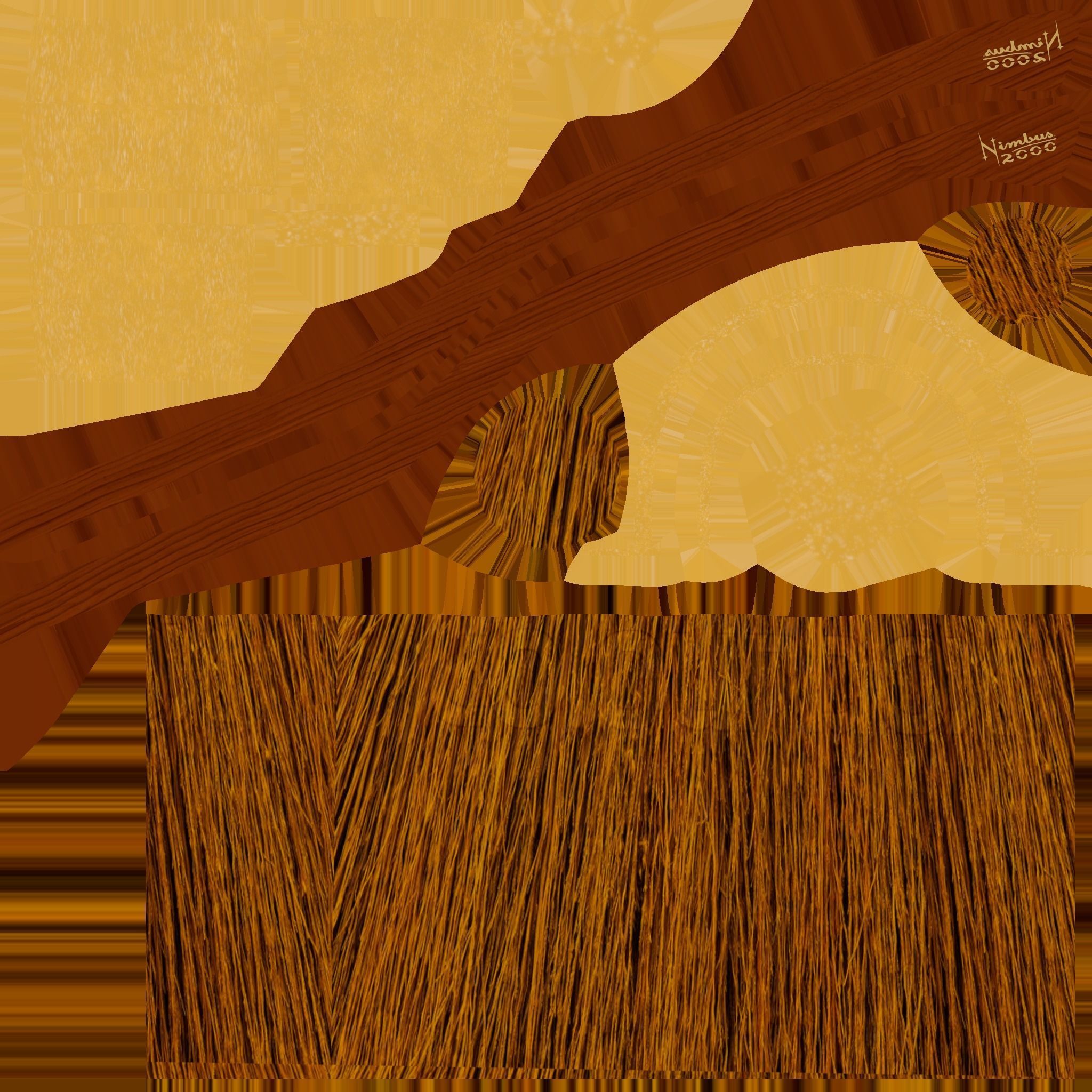 Nimbus 2000 Harry Potter Low-poly 3D model_13