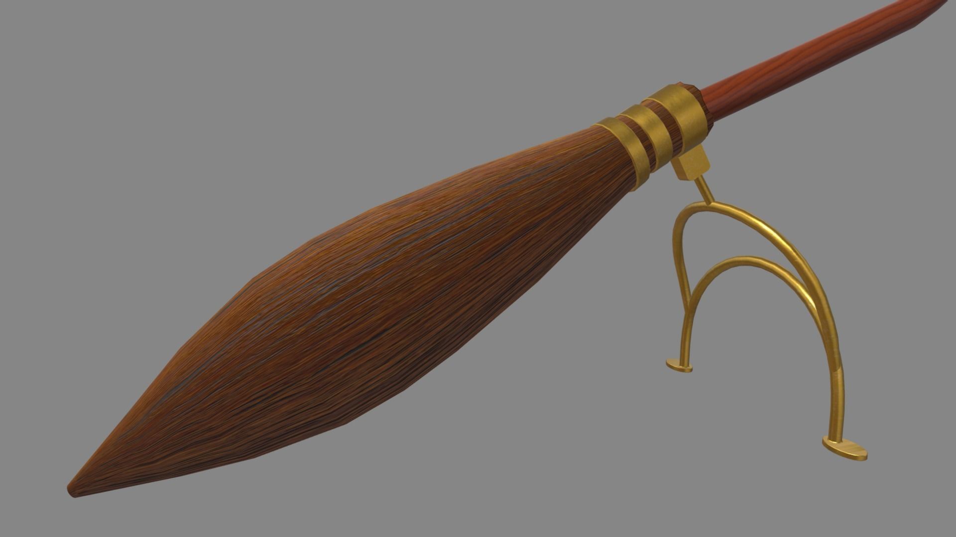 Nimbus 2000 Harry Potter Low-poly 3D model_1