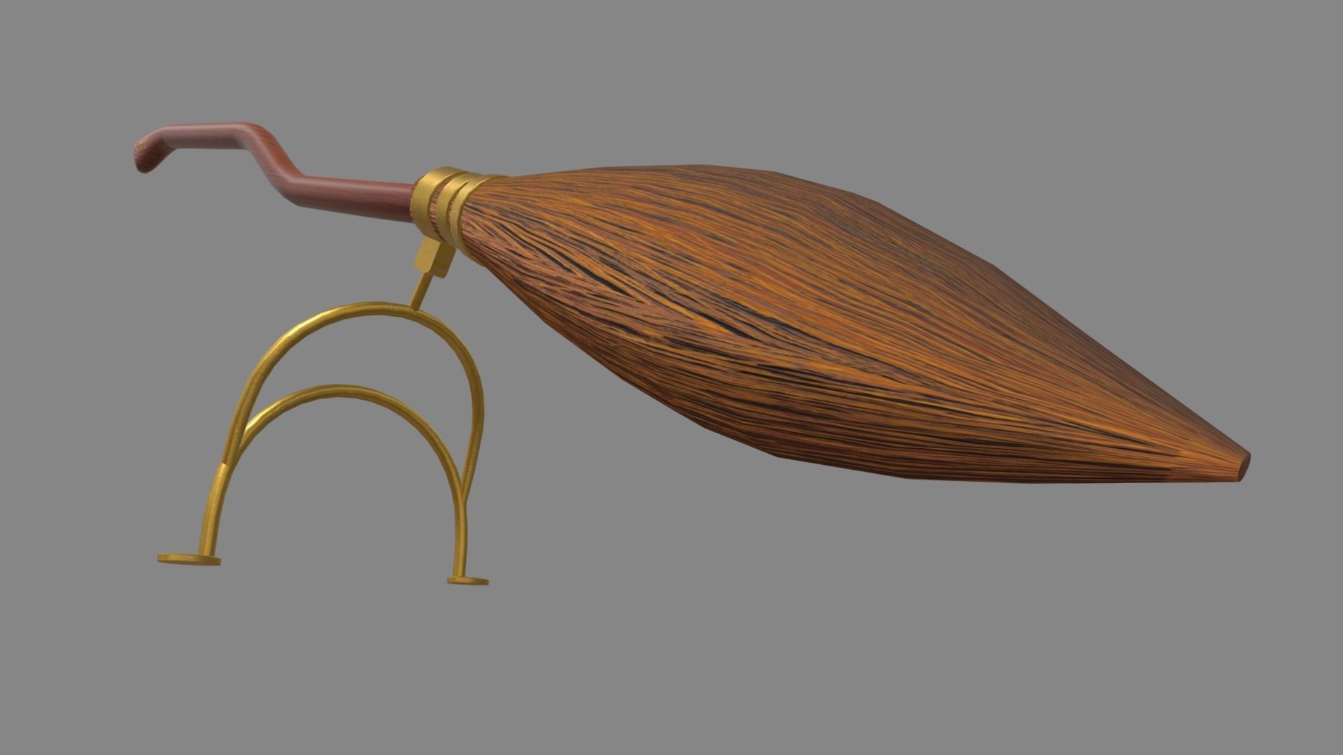 Nimbus 2000 Harry Potter Low-poly 3D model_6