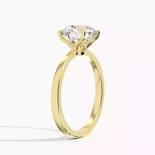 Petite Elodie Solitaire Engagement Ring 0020