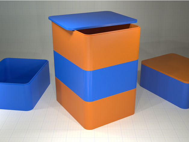 Stackable Storage Caddies 3D print model_1