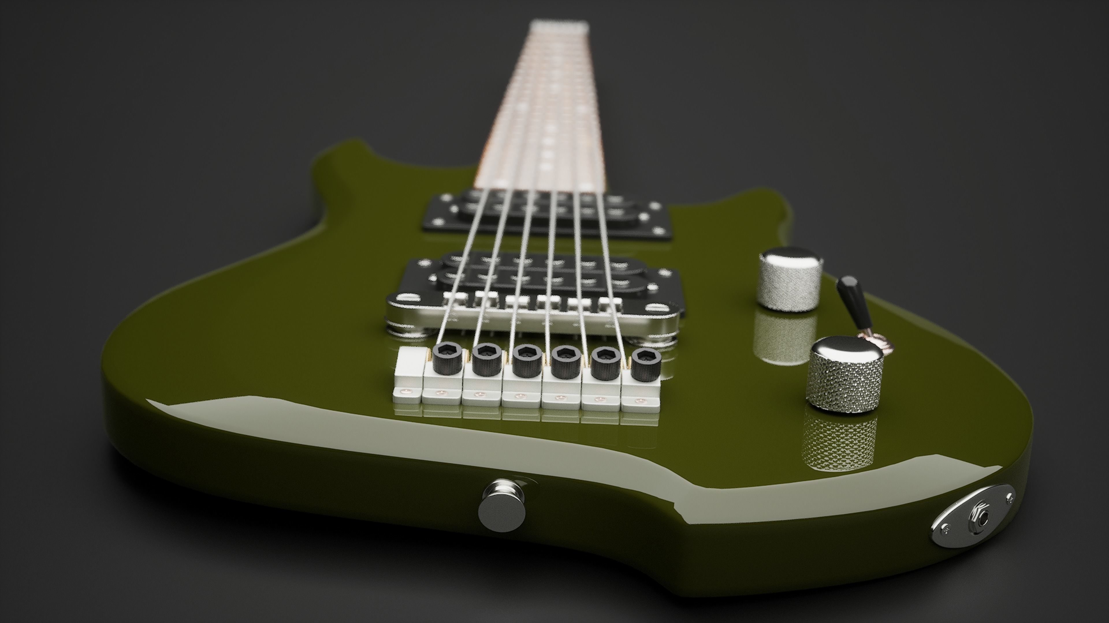 Electric Guitar 3D model_5