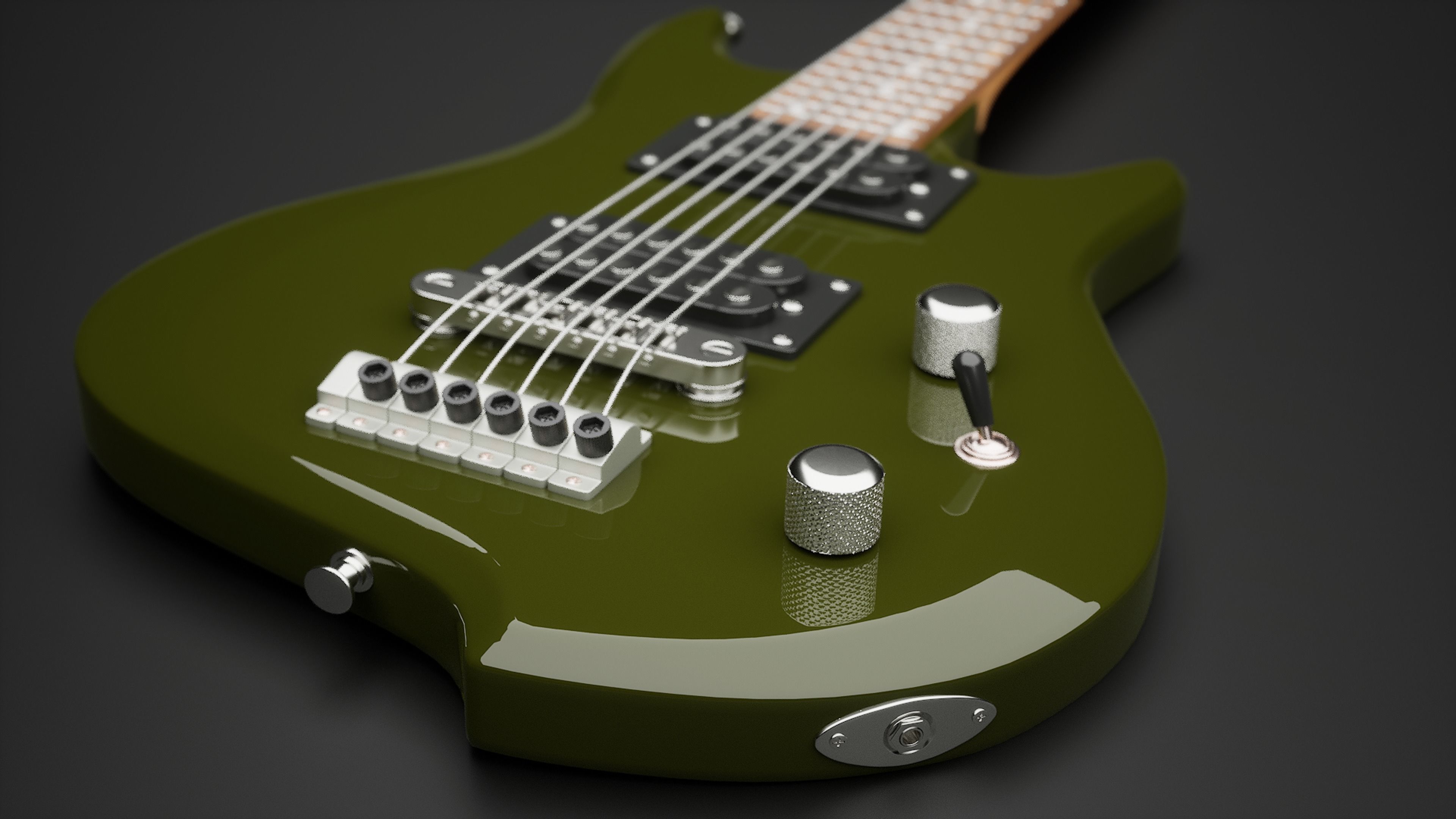 Electric Guitar 3D model_4