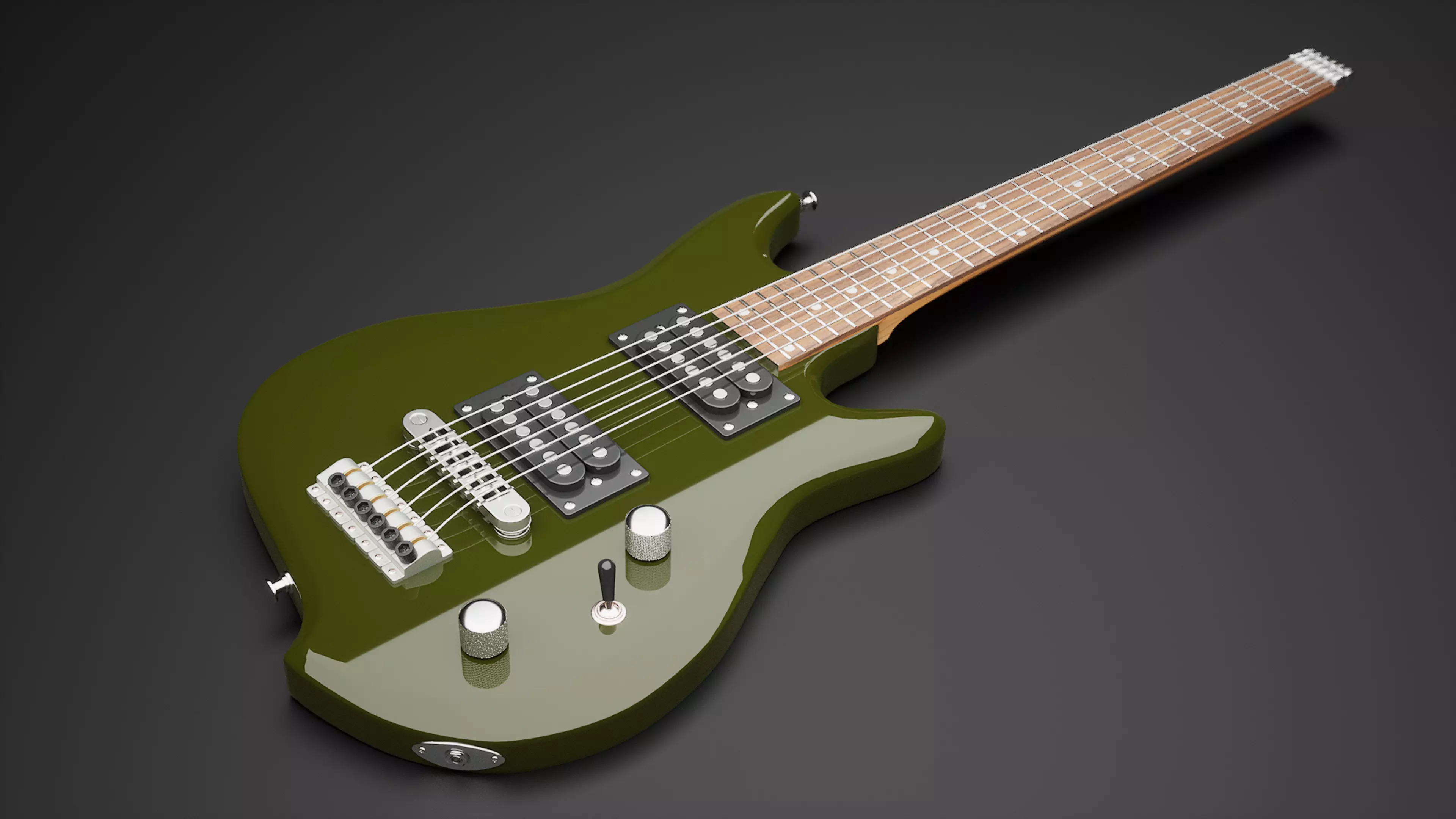 Electric Guitar 3D model_0
