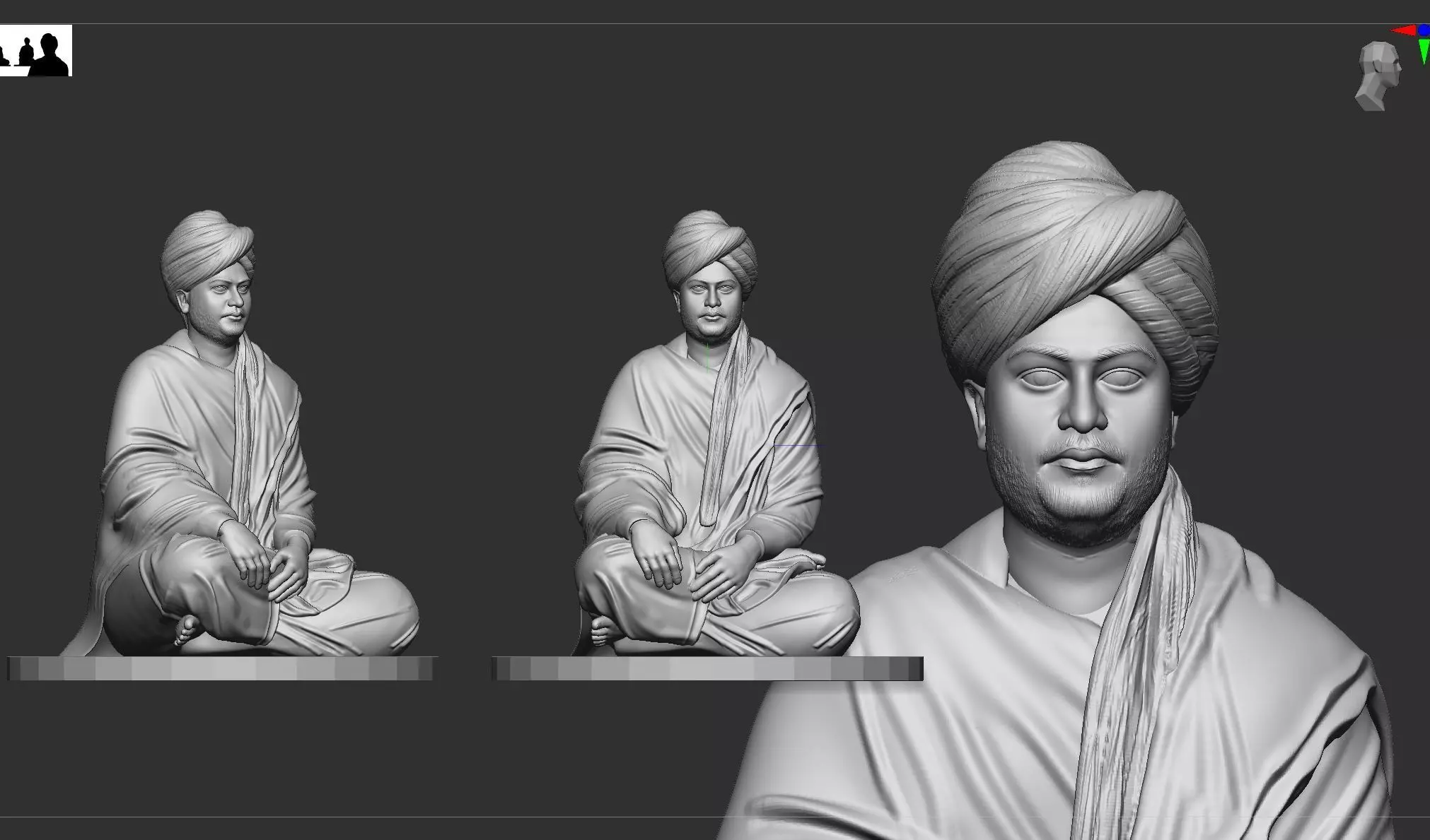 Swami Vivekanand 3D print model