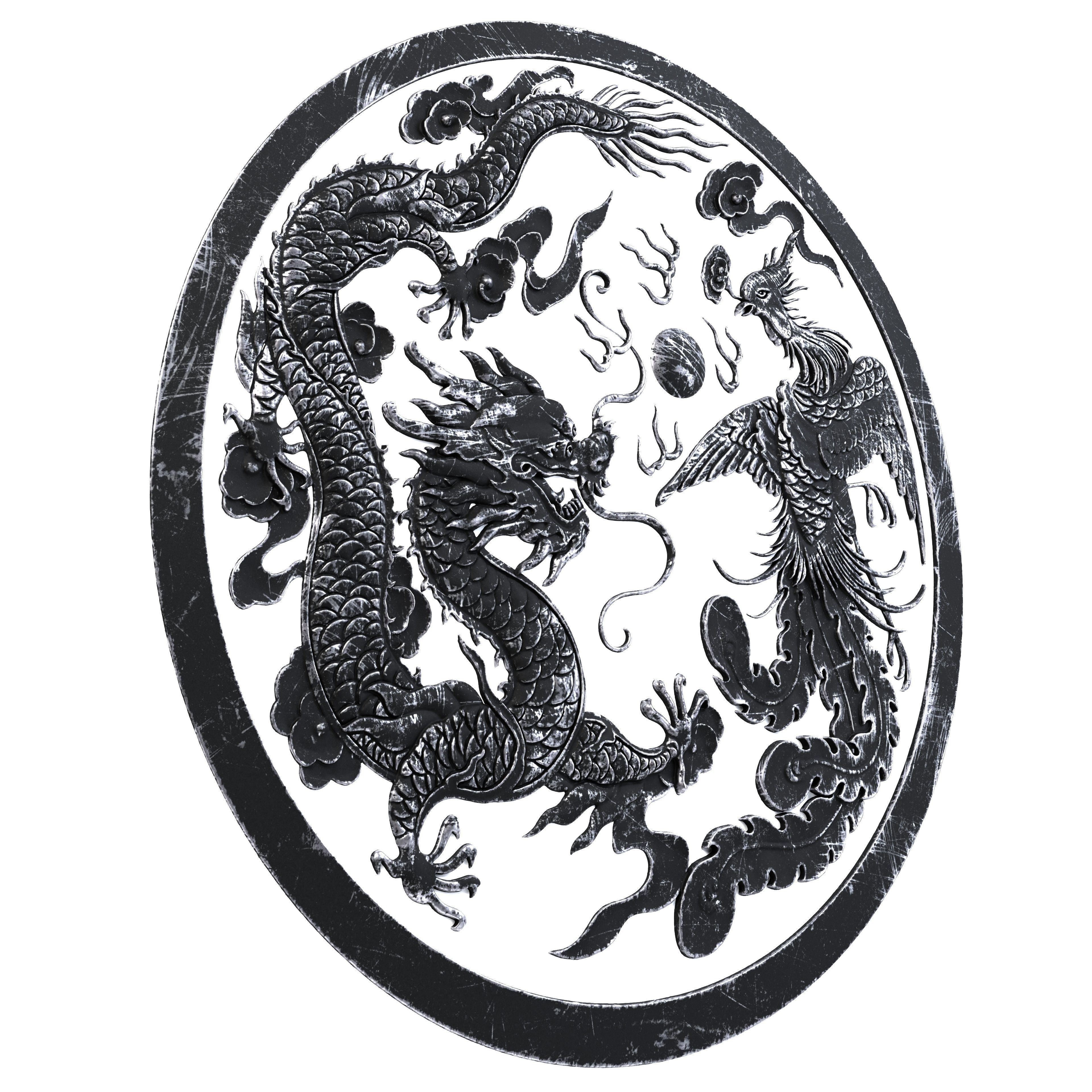 Dragon Ornament Vol 03-3 3D model_6