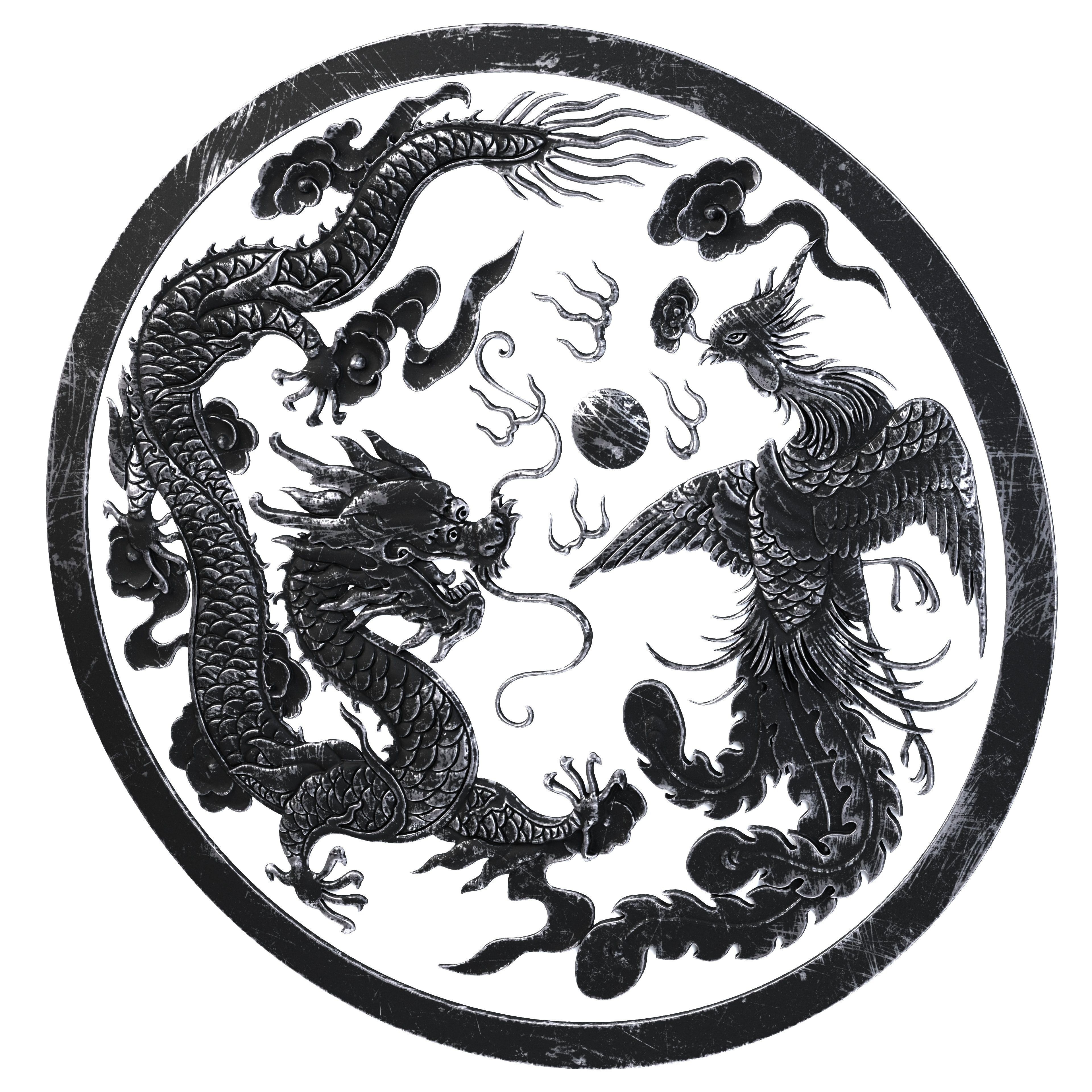 Dragon Ornament Vol 03-3 3D model_2