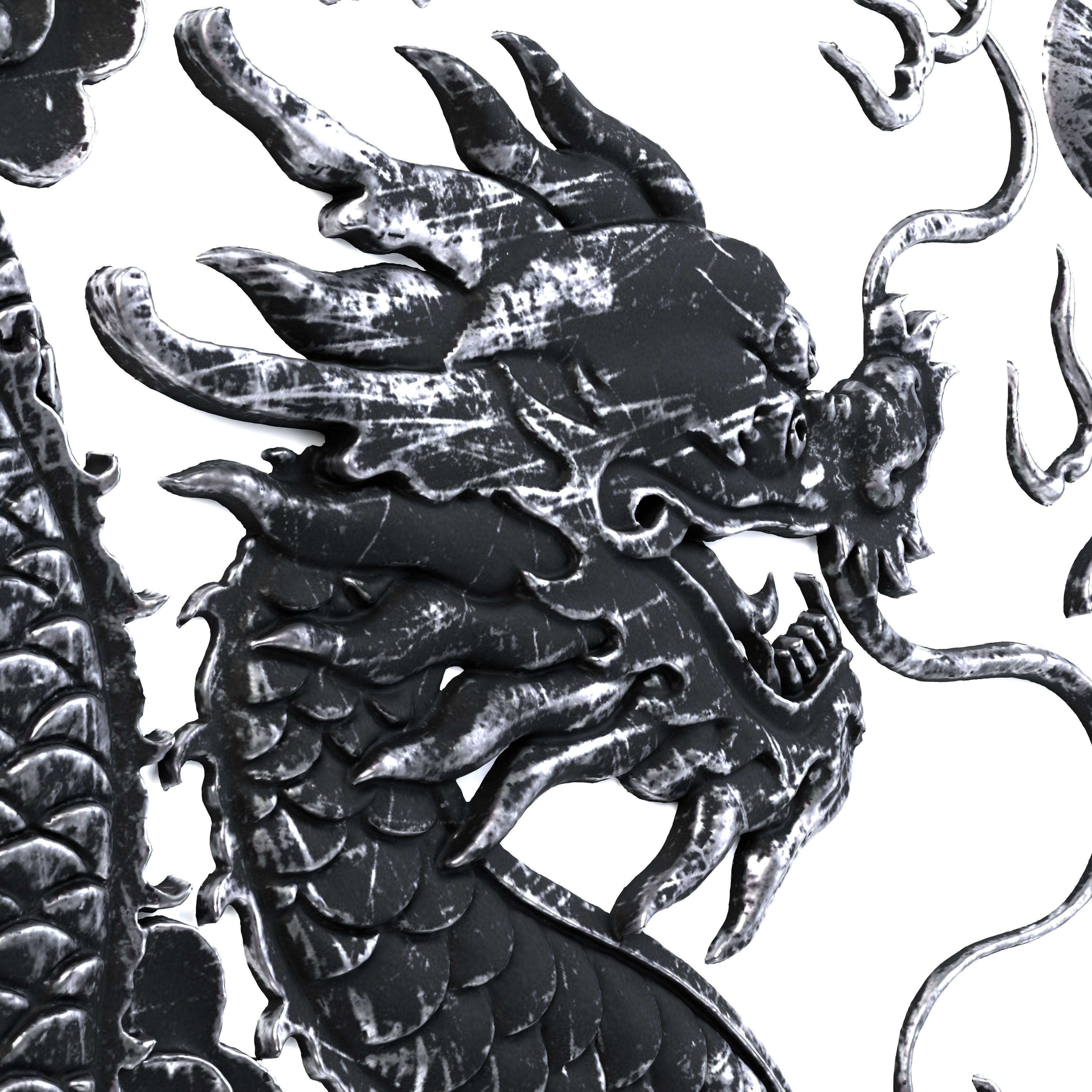 Dragon Ornament Vol 03-3 3D model_3